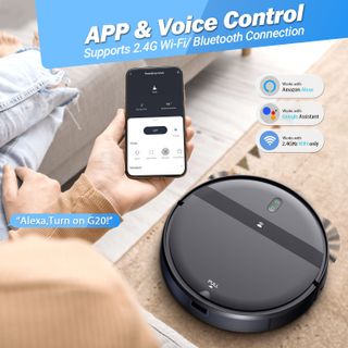 Robot hút bụi lau nhà - ONSON G20 - Lau khô ướt Hộp nước riêng Sạc tự động Cảm biến chống rơi