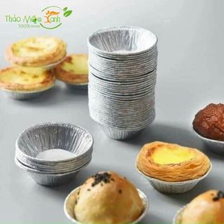 (Set 50 cái) Chén Giấy Bạc Đựng Đồ Ăn, Đựng Trứng