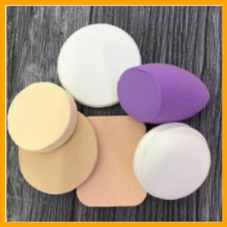 Bộ bông mút trang điểm 6 miếng make up Puff tán kem nền phấn phủ siêu mềm mịn
