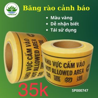 Cuộn dây rào công trình, Băng rào cảnh báo, Rào chắn khu vực cấm 100m (Cuộn)