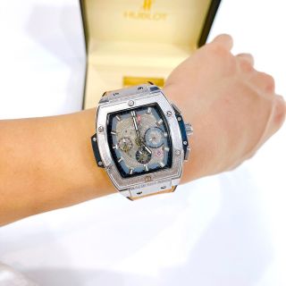 Đồng hồ da nam mẫu mới chạy 6 kim nhé