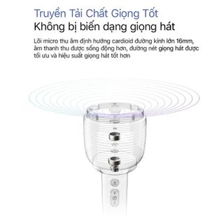 Mic hát karaoke Xiaomi song microphone kết hợp loa Bluetooth 5.1 âm thanh nổi khử tiếng ồn 2500mAh
