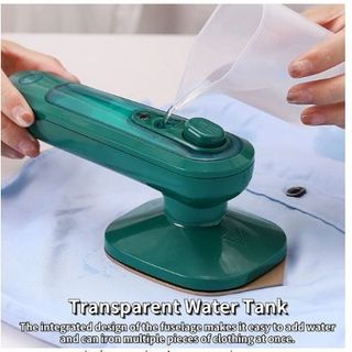 BÀN ỦI HƠI NƯỚC CẦM TAY MINI MÀU XANH