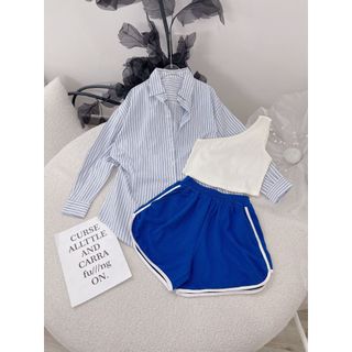Set sơ mi sọc 3 món - Hàng mới