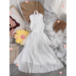 Đầm maxi xếp ly dáng xòe ( VIDEO CHÍNH CHỦ SHOP TỰ QUAY)