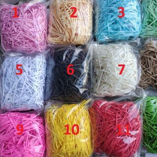 giấy rơm sợi màu trắng kem (be)