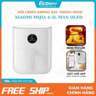 Nồi chiên không dầu Xiaomi Mijia thông minh 4.5L nhiều chế độ nấu kết nối app màn hình OLED cảm ứng giá sỉ