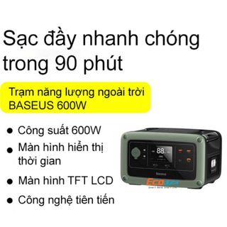 Trạm sạc tích điện dự phòng đa năng Baseus 180.000mah 600W 220V