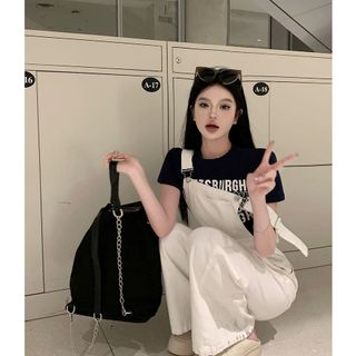 SÉT YẾM KAKI TRẮNG KÈM ÁO IN