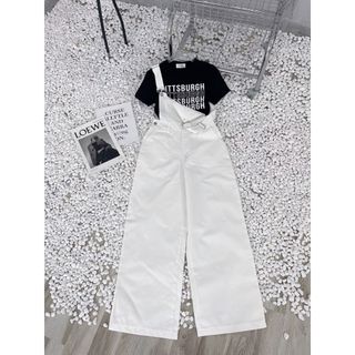 SÉT YẾM KAKI TRẮNG KÈM ÁO IN