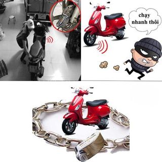 Ổ khóa Đĩa xe máy Chống Trộm có Còi Hú báo động ALARM R8201
