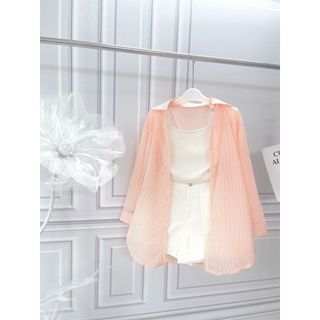 Sét Bộ Nữ Áo Sơ Mi Sọc 3 Món