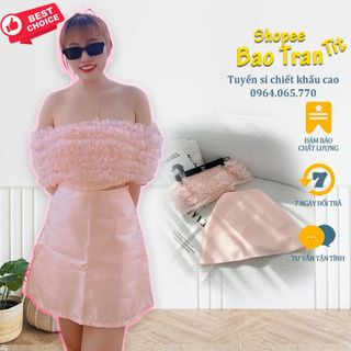 Set Crop Hồng Lông Vũ Chân Váy - "hàng mới mỗi ngày"