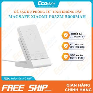 Đế sạc dự phòng từ tính không dây lực hút 10N thiết kế 2 trong 1 tiện lợi P05ZM 5000mAh giá sỉ