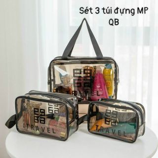 Set 3 túi trong đựng mỹ phẩm.