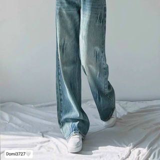 Quần Jean Nữ Ống Rộng Dài