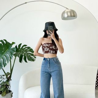 Quần Jean Nữ Ống Rộng Dài