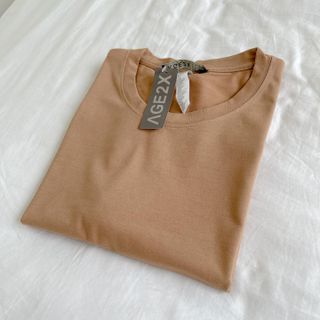 3 Màu trung tính áo thun trơn AGE2X hàng vnxk nam nữ đều mặc được