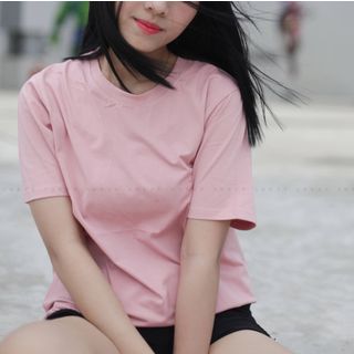 (Ảnh thật) TOP MÀU ÁO THUN NỮ TRƠN AGE2X HOT NHẤT 2022