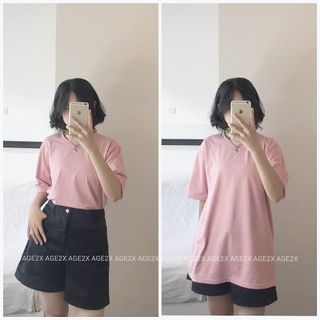 6 Màu Trơn- Áo thun trơn AGE2X form unisex chính hãng hàng VNXK Chất lượng cao