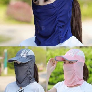 Mũ chống nắng kèm khẩu trang sport