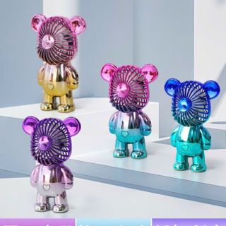 Quạt mini cầm tay hình gấu
