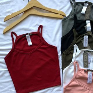 ÁO CROPTOP 2 DÂY TIM AGE2X FREESIZE