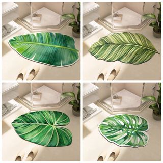 Thảm Dậm Chân Silicon Hút Nước Siêu Thấm, Thảm Lau Chân Siêu Mềm, Dày, Chất Liệu Chống Trượt - Hàng Loại 1