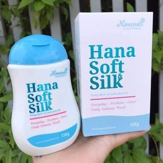 Dung Dịch Vệ Sinh Phụ Nữ Hana Soft Silk của thương hiệu Hanayuki 150g màu xanh