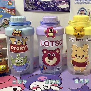 Disney Bình Nước 3D Bằng Nhựa Họa Tiết Gấu Hồng Dễ Thương 500ml giá sỉ