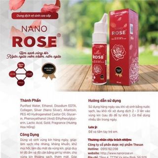 Dung dịch vệ sinh phụ nữ Nano Rose