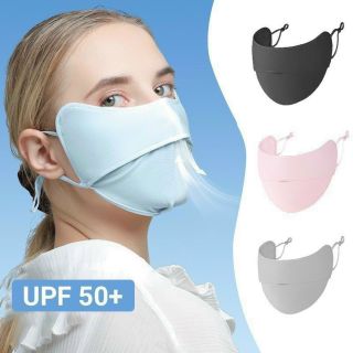 ￼Khẩu trang chống tia UV, khẩu trang chống nắng UPF 50+ - Unisex nam nữ đều thích hợp - Happy Life 4U giá sỉ