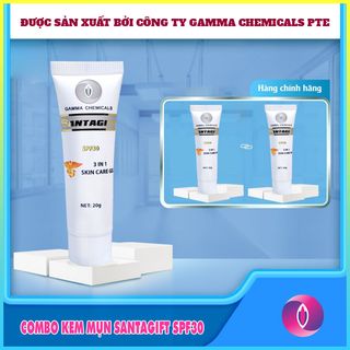 Kem mụn SANTAGIFT SPF30 - Hổ trợ giảm mụn - Ngừa thâm - Mờ thâm - 20g