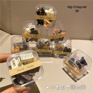 Hộp 10 kẹp tóc nhí.