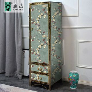 10m Giấy dán tường hoa vàng nhụy đỏ bóc và dán trang trí tường