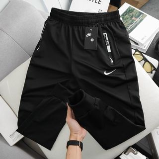 Quần Jogger nam Nik3 thun poly 2 da dày mát, co giãn thoải mái. 3 túi khoá kéo. Logo thêu giá sỉ