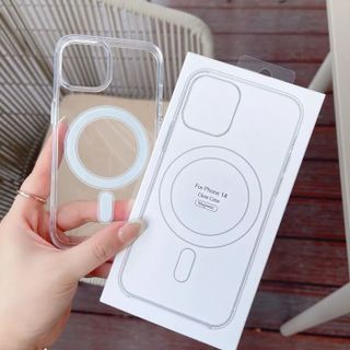 Ốp điện thoại trong suốt hỗ trợ sạc từ tính cho iphone (đóng hộp) 7plus/8plus/x/xs/xsmax/11/12/13/14/pro/max/plus/promax