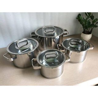 Bộ nồi Fivestar cao cấp 4 chiếc inox 304 FPB4007