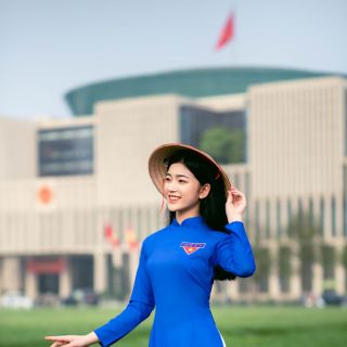 ÁO DÀI XANH ĐOÀN THANH NIÊN