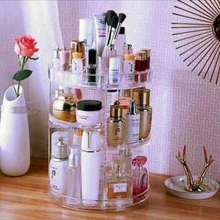Kệ Mỹ Phẩm Hình Tròn 360 Độ