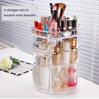 Kệ Mỹ Phẩm Hình Tròn 360 Độ