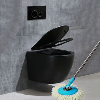 Bồn cầu treo tường men sứ cao cấp, tối ưu không gian, phong cách Châu Âu