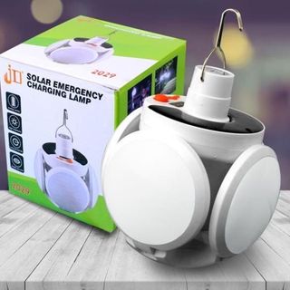 Đèn Led Tích Điện Năng Lượng Mặt Trời 4 Cánh 5 Bóng Gấp Gọn gồm 1 đèn cánh hoa và 1 cáp sạc USB