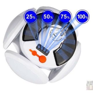 Đèn Led Tích Điện Năng Lượng Mặt Trời 4 Cánh 5 Bóng Gấp Gọn gồm 1 đèn cánh hoa và 1 cáp sạc USB