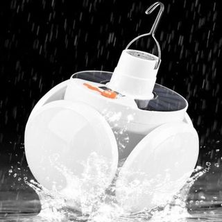 Đèn Led Tích Điện Năng Lượng Mặt Trời 4 Cánh 5 Bóng Gấp Gọn gồm 1 đèn cánh hoa và 1 cáp sạc USB