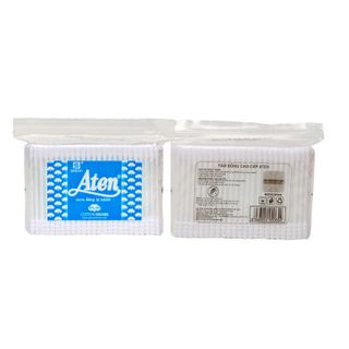 Lốc 12 gói Tăm bông Aten người lớn thân nhựa túi 175 que SPA-065