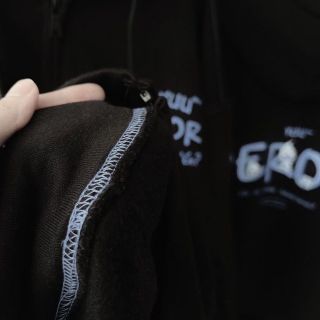 Áo Khoác Dây Kéo Nỉ Lót Bông In Chữ DEROR Chạy kansai form Unisex giá sỉ - giá bán buôn