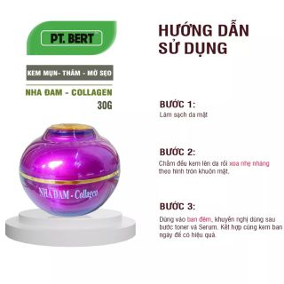 Kem nha đam collagen mụn thâm mờ sẹo 30gr(gia bao bì 399k)