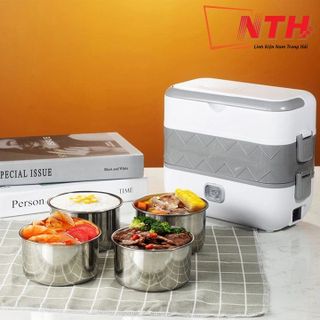 Hộp Cơm Hâm Nóng 2 Tầng 4 Ngăn Bucook DFH-C02 Dung Tích 2l 200W giá sỉ