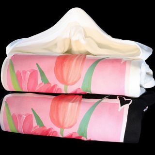 ￼ Áo Hoodie  In Họa tiết hoa tulip Phong Cách Hàn Quốc . giá sỉ